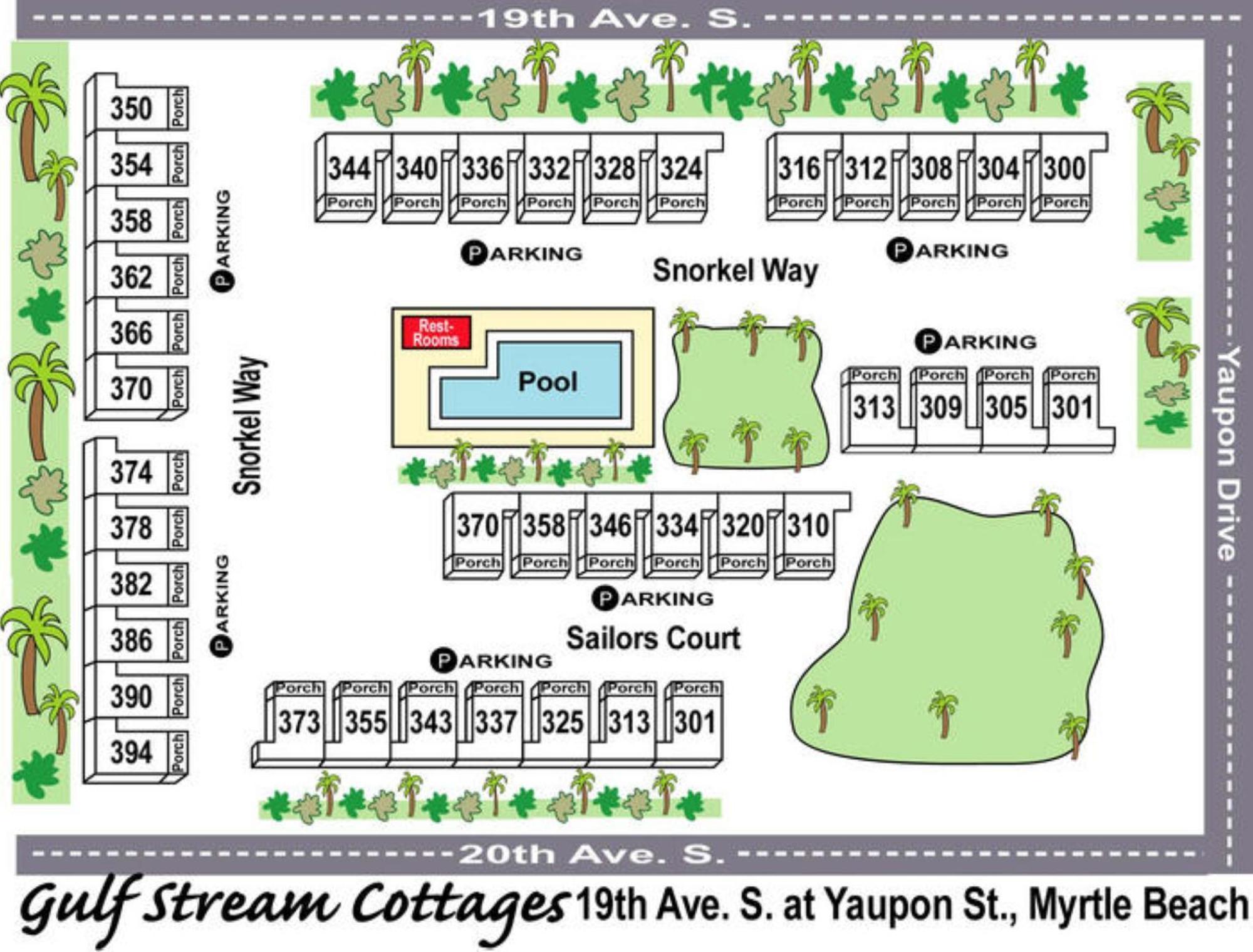 מירטל ביץ' Gulf Stream Cottages 300 מראה חיצוני תמונה